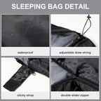 Tudomro Camping Sleeping Bag for Adults Lightweight Packable Waterproof Camping Gear Equipment to Keep Warm for Outdoor Backpacking Hiking Travel