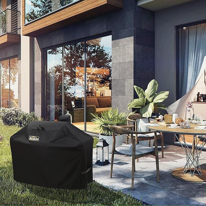 Pellet Grill Cover for Camp Chef DLX 24, SmokePro 24, PG24, SG24, Woodwind Pellet Grills, Heavy Duty Waterproof Outdoor Barbeque Grill Accessories