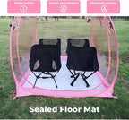 All Weather Proof Pod Sports Tent,Outdoor Weather Tent Sports Pod Pop Up Shelter with Sealed Floor,2-4 Person Clear Tent for Sport Event,Camping,Fishing 8 Sizes & Multicolor