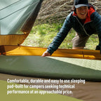 Sea to Summit Camp Plus Self-Inflating Foam Sleeping Mat for Camping - Rectangular - Regular (72 x 25.2 x 2.6 inches)