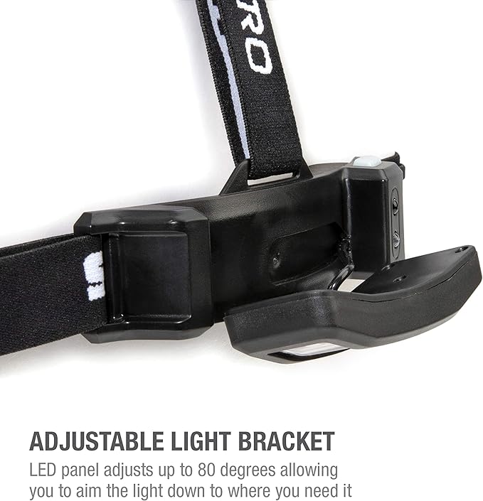 Steelman Slim Profile Rechargeable LED Motion-Activated Headlamp, 250-Lumen, 3 Brightness Settings, 20-Meter Range, Water-Resistant
