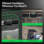 VIVOSUN Smart Air Filtration T6 Kit 6", AeroZesh T6 Inline Duct Fan with E12 Speed Controller, Carbon Filter & 8' Ducting, Cooling & Ventilation System for Grow Tents, Indoor Gardening, Hydroponics