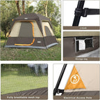 UNP 2/4/6/8 Person Tent, Portable Cabin Tent, Camping Tent 4-Person Easy Set Up, Waterproof with Top Rainfly for Outdoor Camping/Hiking