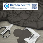 aZengear Repair Patches for Jackets, Tent, Shoe Toe, Air Mattress, Inflatables, PVC Gear - Waterproof, Self-Adhesive, Tear-Cold-Heat-Resistant, Down Puffer Coat (11 Pcs, Charcoal Brown)