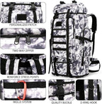 Hiking Backpack for Men 70L/100L Camping Backpack Military Rucksack Molle 3 Days Assault Pack for Climbing | Camping Backpack, 3 Days Assault Pack, for Climbing