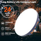 10000mAh 4000LM Rechargeable Camping Light , 7200K Hanging Camping Lantern Waterproof Tent Lights with Portable Bag and Voice Control(Offline),Best Gift for Parents Dad Mom Friends Christmas (30W)