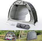 Bike Storage Tent, Anti-Dust Waterproof Bicycle Tent, Portable Bike Storage Tent for 3-4 Bikes, Foldable Bike Shelter for Garden, Camping, Outdoor - Grayish Green