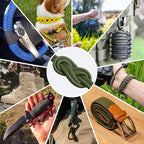 1200 Paracord Rope - 4.4mm 14 Strand Nylon Parachute Spool para Cord Lanyard for Outdoor Camping Survival Utility Tent Crafting DIY Projects Fishing Clothsline Bracelet -ArmyGreen 200FT