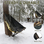 Low Down Hunting Tree Mounted Seat for Turkey Hammock Chair,Camo Tree Camping Chair,Portable Hunting Saddle Stool
