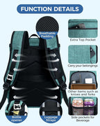 BAGLHER Lightweight Insulated Cooler Backpack - 30 Cans, Leak-Proof for Lunch, Picnic, Hiking, Camping Trips