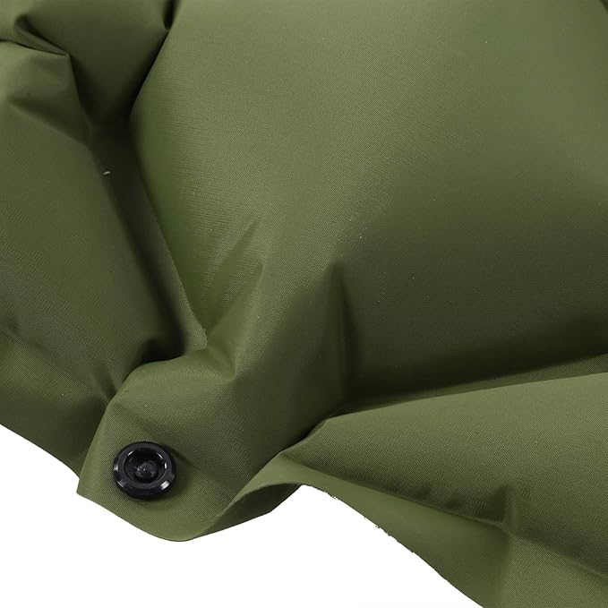 Camping Sleeping Pad Mat, Inflatable Cushion Air Mattress, Military Green, Lightweight and Portable, Puncture and Tear, TPU Material, for Outdoor Travelling Use