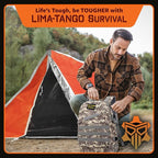 48 Hour Survival Kit - 228 Pieces Survival Gear and Supplies, 45L Go Bag Emergency Backpack, First Aid, Water Filter, Food, Tools, Tent, Camping Essentials, Emergency Preparedness - The Solo