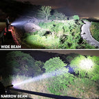 LBE Rechargeable Brightest LED Flashlight, 90,000 High Lumens Super Bright Powerful Flashlight with 5 Modes, IPX7 Waterproof Handheld Large Flash Light for Emergencies Camping