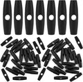 50PCS Tent Toggles Buckles to Roll Up Camping Awning Duffle, Glamping Ridgeline Tent Gear Part Replacement, Inner Toggle Stopper Snap Flying Clip Anchor Tightener Accessories for Tie Downs Rope String