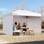 CROWN SHADES 12x12 Canopy Sidewalls (4pck) - Side Walls 12x12, Sidewalls for Canopy - Canopy Cover, Tent Accessories, White