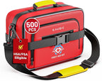 500 PCS First Aid Kit for Car Home Businesses, Well-Organized Emergency Kit, Survival Trauma Waterproof First Aid Kits for Travel Camping Home College Dorm Essential Supplies