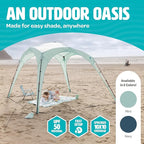 Pop ’N Go® Beach Canopy – Windproof, Beach Tent with Quick Setup, UV Shade, Lightweight & Portable Design – Perfect for Beach Days, Outdoor Play, Camping & Family Adventures (Blue)