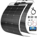 800 Watt Solar Panel Kit, 2pcs 400 Watt Flexible Monocrystalline Solar Panel with Charge Controller Photovoltaic Module for 18-36V Battery Charging Car Battery Camper RV(43.3/23.in)