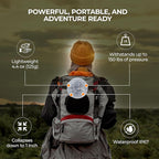 ByteX Solar Rechargeable Inflatable LED Lanterns 90 Lumens, Waterproof, USB Charging, Ideal for Camping, Backpacking, Emergencies, Lightweight, Portable, Durable Lanterns for Outdoor Adventures