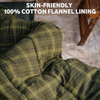 Naturehike Flannel Big and Tall Sleeping Bag for Adults, Cold Weather Sleeping Bag for All Seasons, XXL Sleeping Bags for Camping Hiking Hunting, Compression Sack Included