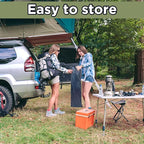 Wenqik 2 Pack 450lbs Max Load Camping Cot for Adults with Carry Bag Portable Folding Outdoor Sleeping Cot Heavy Duty Bed for Traveling Camp Military Office Nap Beach Home Lounging