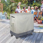 Waterproof Cooler Cart Cover Fits 80 Quart Patio Party Ice Chest Rolling Cooler, 36L x 20W x 34H inch