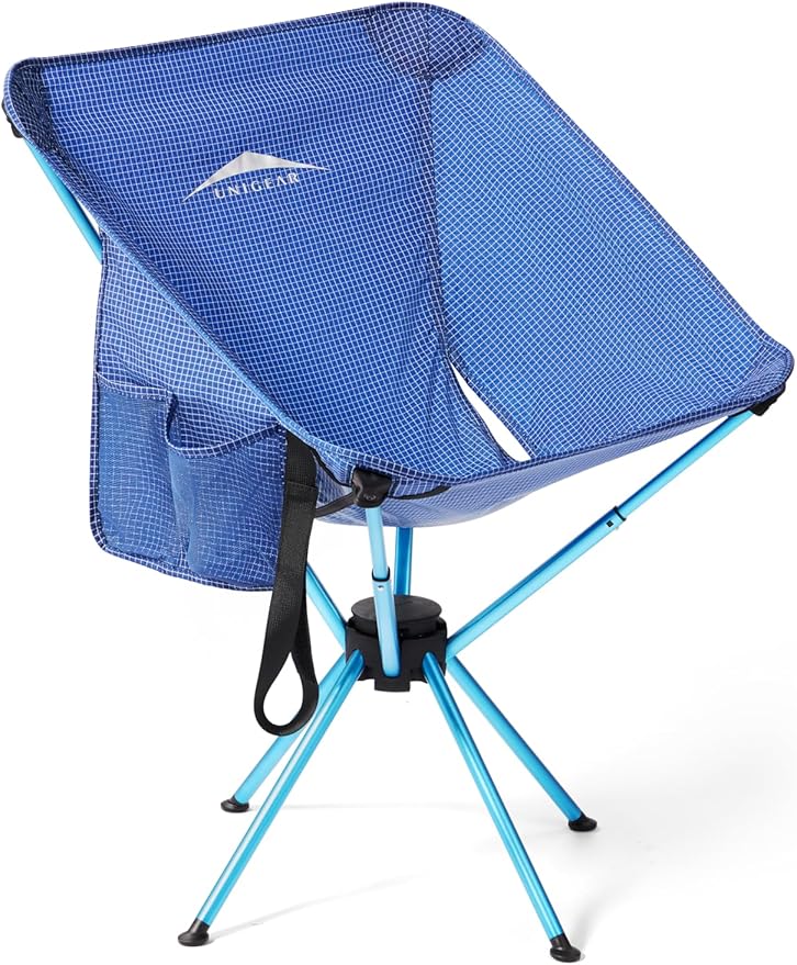 Unigear Compact Camping Chair for Adults, Lightweight Portable Folding Chair 2.6lb, 3 Steps Easy Setup & Fold, for Outdoor Hiking, Fishing, Travel, Backpacking