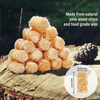 HGD Natural Fire Starters (128 Pcs) - Waterproof & Odorless Charcoal Starters for Fireplace, Campfire, BBQ, Grill, Fire Pit, Wood & Pellet Stove, Chimney, Pizza Oven & Smoker - Indoor & Outdoor Use