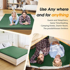 CYMULA Camping Cot Mattress 2in Memory Foam Sleeping Pad,Soft Warm Non-Slip Camping Mattress Topper with Retaining for Adults,Portable Roll up Pad for Travel(75 x30)（only Mattress）