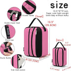 BEIMILY Lunch Box for Men Women Adults,Small Insulated Lunch Bag for Office Work Picnic,Reusable Portable Lunchbox,Soft Cooler Tote Bag(Pink)