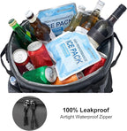 Odoland 48/72 Can Rolling Cooler Bag with Wheels & Handle, Collapsible Insulated Ice Chest for Beach, Camping & Tailgating - Portable Travel Soft Cooler on Wheels, Collapses for Easy Storage
