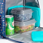 Cool Coolers by Fit & Fresh 4 Pack Slim Ice Packs, Quick Freeze Space Saving Reusable Ice Packs for Lunch Boxes or Coolers, Green