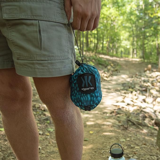 Kijaro Lightweight Hammock – Perfect Backpacking Hammock, Portable Hammock & Camping Hammock – Holds Up to 300lbs – Various Outdoor Hammock Colors & Patterns