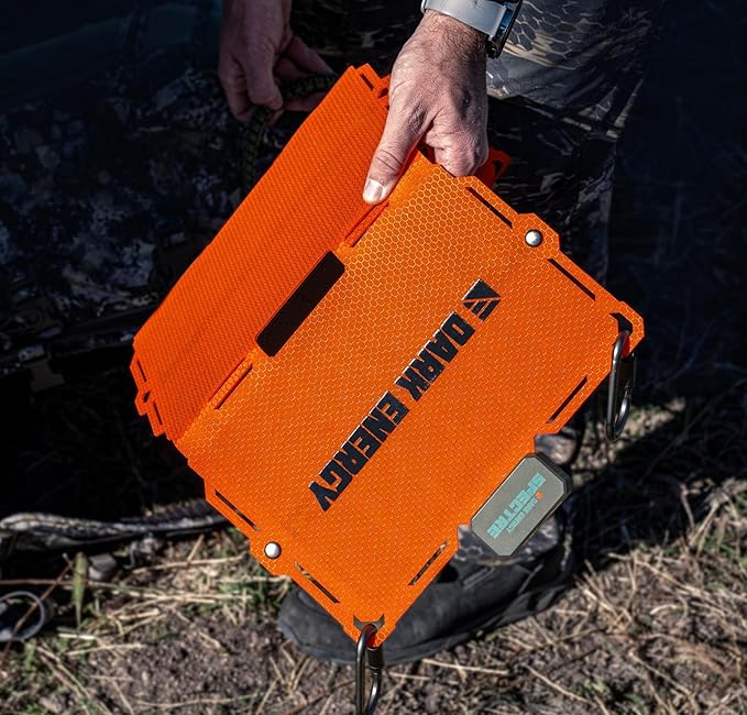 Dark Energy Spectre Folding 18W Solar Panel | Charges USB-C and USB-A Device | Ultra-Durable, IPX7 Waterproof, Lightweight Off The Grid Solar Powerhouse with Signature Series Charge Anywhere Bundle
