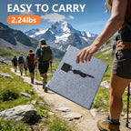 HOWEASY Solar Generator 135W(270W Peak), Portable Power Station with 30W Solar Panel,Power Bank with 110V AC Outlet for Camping, Home, Outdoor Emergency