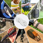 1200 Paracord Rope - 4.4mm 14 Strand Nylon Parachute Spool para Cord Lanyard for Outdoor Camping Survival Utility Tent Crafting DIY Projects Fishing Clothsline Bracelet - White 300FT
