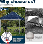 MASTERCANOPY Pop Up Canopy Tent Commercial Grade 10x10 Instant Shelter (Navy Blue)
