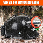 T28 5-Color 3000-Yard Coon Hunting Lights – 2000 lm White/Green/Red/Amber Spot & Green Beam, IPX6 Waterproof Night Hunting Headlamp for Varmint, Hog & Coyote Light (with ABS Black hat)