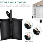 Best Choice Products 10x10ft Pop Up Canopy Tent with Sidewall, 1 Person 1 Minute Set Up, Carry Case, 4 Weight Bags - Sand