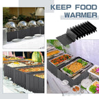 1 Pcs 20 Plate Chafing Dish Wind Stove Camping Guard 67 x 7.8'' Stainless Steel Wind Cover Folding Outdoor Windscreen with Drawstring Bag for Camp Picnic Burner Guard (Black)