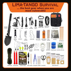 48 Hour Survival Kit - 228 Pieces Survival Gear and Supplies, 45L Go Bag Emergency Backpack, First Aid, Water Filter, Food, Tools, Tent, Camping Essentials, Emergency Preparedness - The Solo