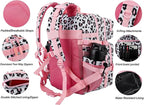 LHI Military Tactical Backpack for Men and Women 45L Army 3 Days Assault Pack Bag Large Rucksack with Molle System - Pink Leopard