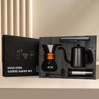 SuperCook Pour Over Coffee Kit, Coffee Maker Set, All in One Hand Drip Coffee Set, Coffee Grinder Manual Set, Ideal for Anniversary Birthday Gift