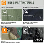 Military Sleeping Bag System Tactical Gear – 4-Part Modular Sleeping Bags Cold Weather Includes Stuff Sack, Bivy Cover, Intermediate Cold Weather and Patrol Bag – Waterproof and Lightweight