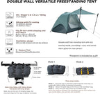 Wander Hawk 1-2 Person Backpacking Tent, Lightweight 1 Person / 2 Person Tent for Bikepacking Backpacking Camping & Hiking
