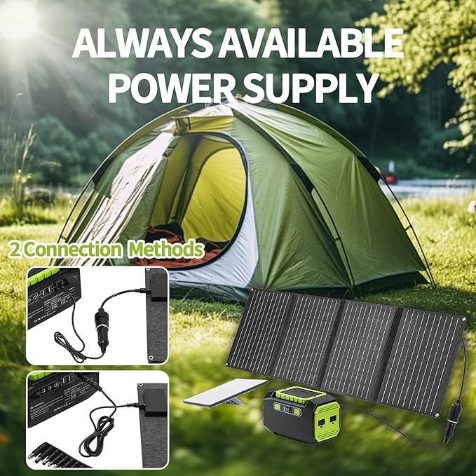 TXL Starlink Mini Battery Kit, Portable Power Case with 145Wh Power Supply & 40W Solar Panel, 200W AC Output, USB/DC Port, Emergency Power Kit for Camping, RV (Starlink Not Included)
