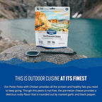 Backpacker's Pantry Pesto Pasta with Chicken | Freeze Dried Backpacking & Camping Food, 6 Count - Emergency Food - 6 Count