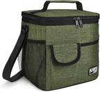 Tirrinia Insulated Large Lunch Bag for Women Men, Leakproof Lunch Box Containers for Adults, Work, School, Soft Lunchbox for Kids, Boys, Adult Cooler Bag for Picnic, Hiking,Beach
