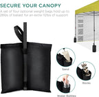Best Choice Products 10x10ft Pop Up Canopy Tent with Sidewall, 1 Person 1 Minute Set Up, Carry Case, 4 Weight Bags - Yellow