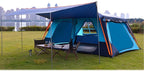 KTT Extra Large Tent 12 Person(A),Awning Family Cabin Tents,2 Rooms,4 Doors and 4 Windows with Mesh,Straight Wall,Waterproof,Double Layer,Big Tent for Outdoor,Picnic,Camping,Family Gathering。